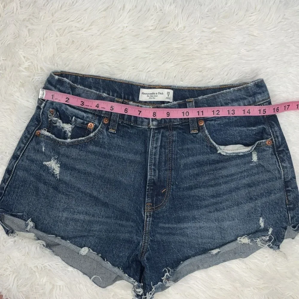 Abercrombie & Fitch Mom Short Mid Rise Curve Love Size 29